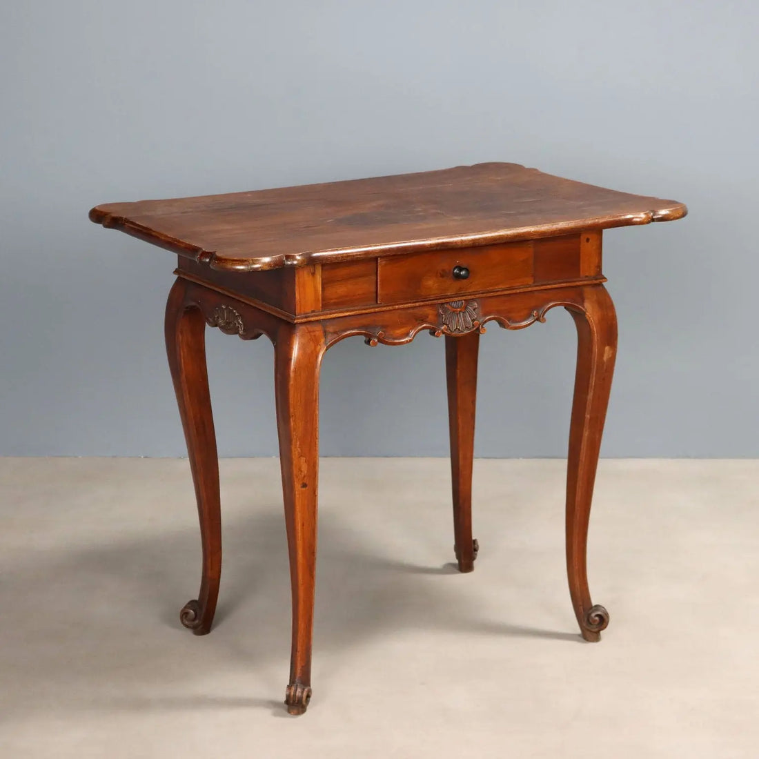 Antique Writing Desk Walnut Carvings Italy XIX Century - Italy, Late XVIII Century | Antiques | Side & Coffee Tables