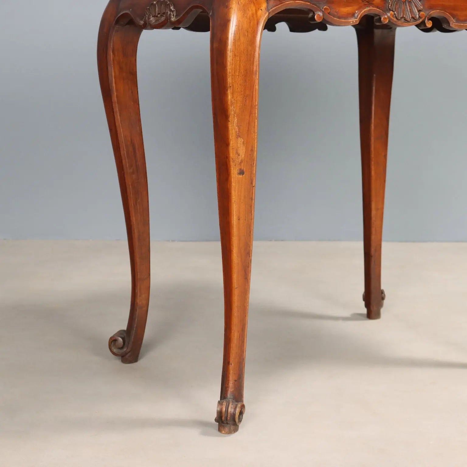 Antique Writing Desk Walnut Carvings Italy XIX Century - Italy, Late XVIII Century | Antiques | Side & Coffee Tables
