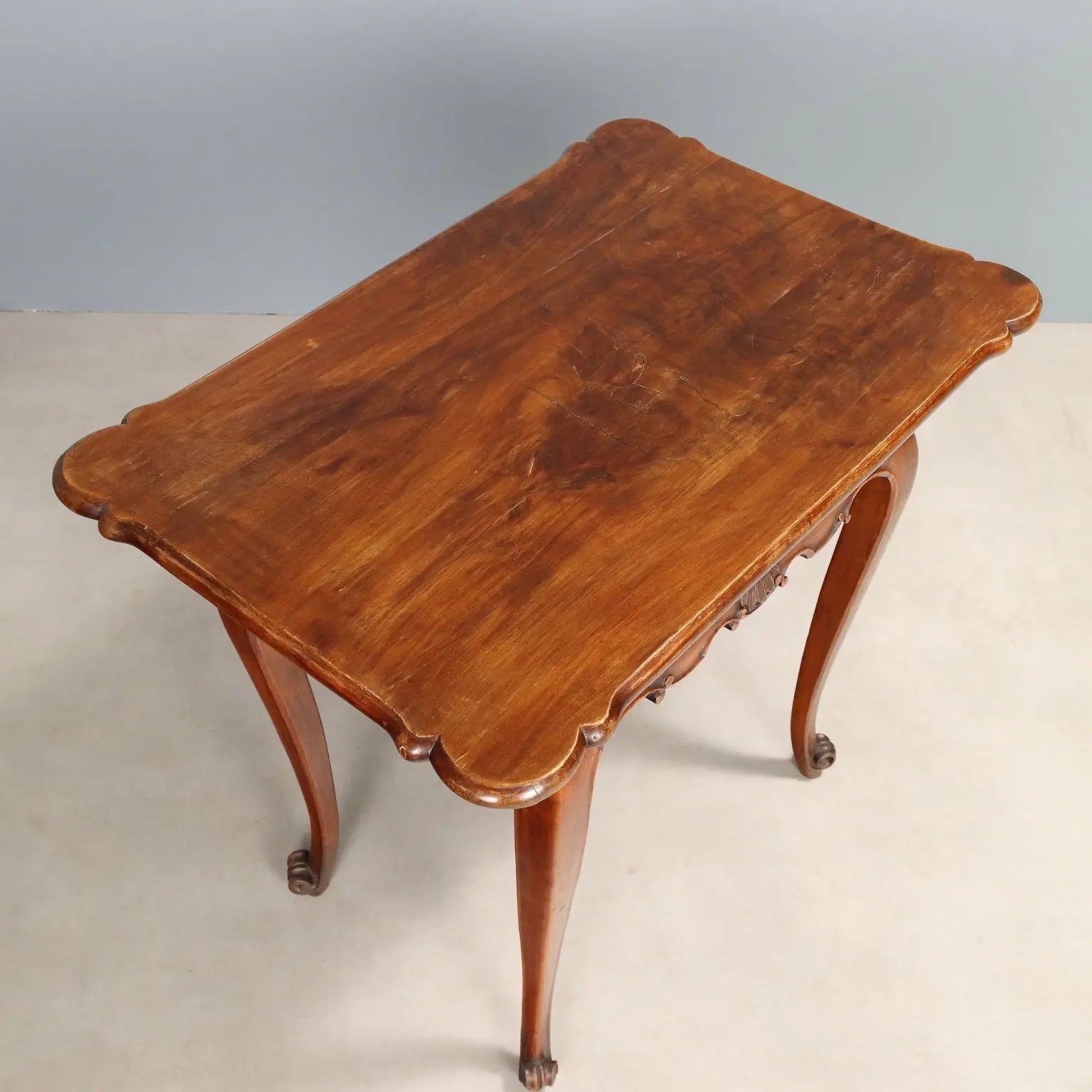 Antique Writing Desk Walnut Carvings Italy XIX Century - Italy, Late XVIII Century | Antiques | Side & Coffee Tables
