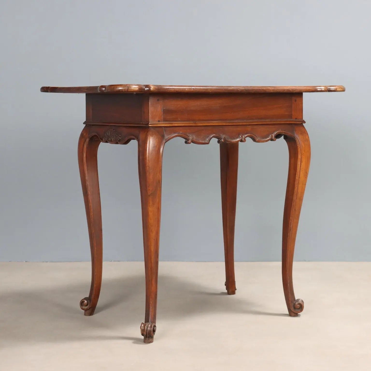 Antique Writing Desk Walnut Carvings Italy XIX Century - Italy, Late XVIII Century | Antiques | Side & Coffee Tables