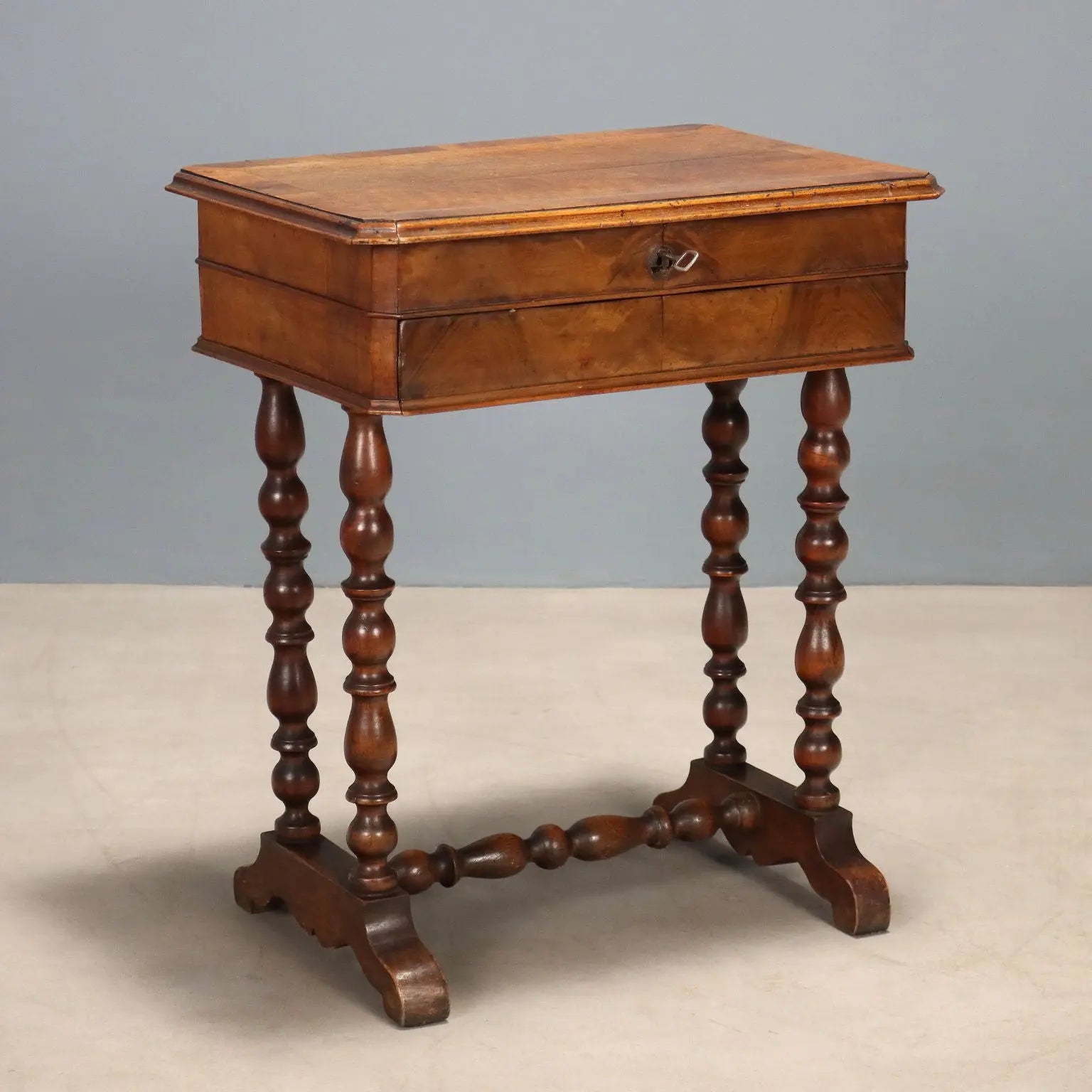 Antique Sewing Table Walnut Cherrywood XIX Century - Italy, Late XIX Century | Antiques | Side & Coffee Tables