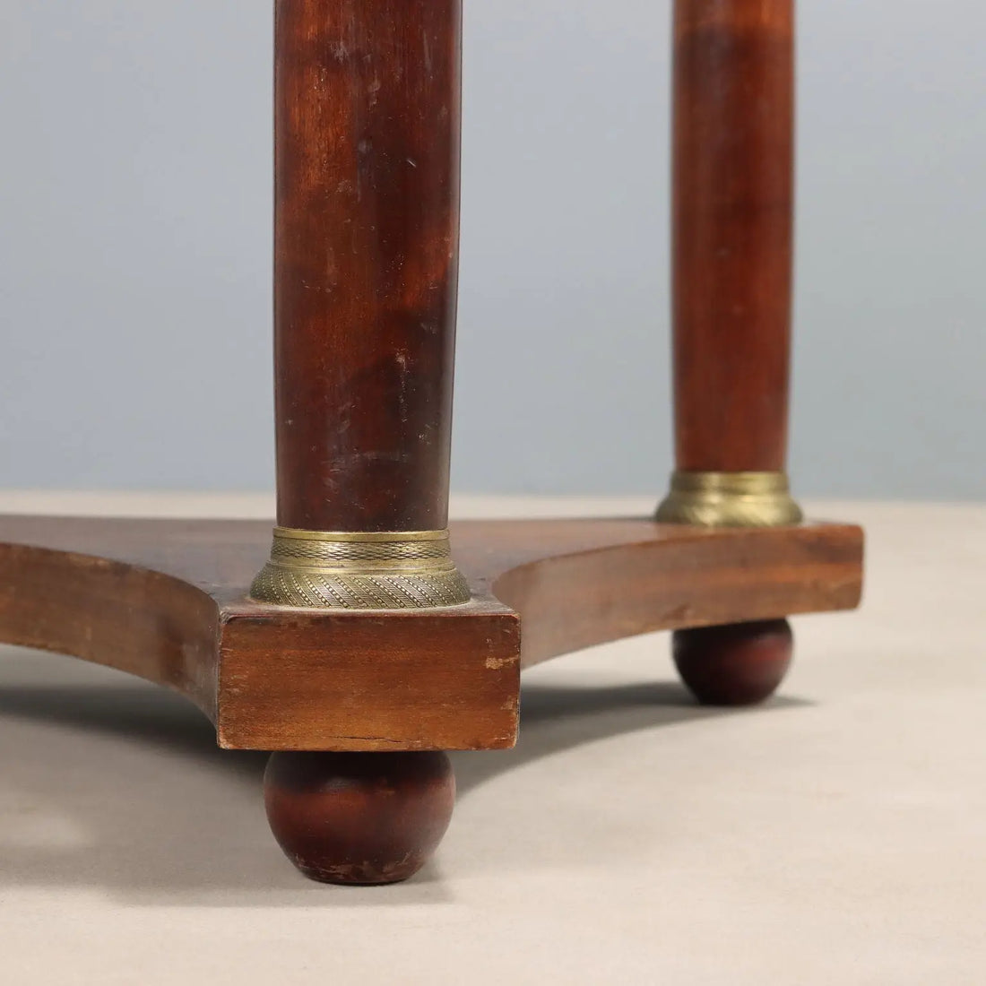 Small Antique Table Empire Mahogany Marble France XIX Century - France, Late XIX Century | Antiques | Side & Coffee Tables