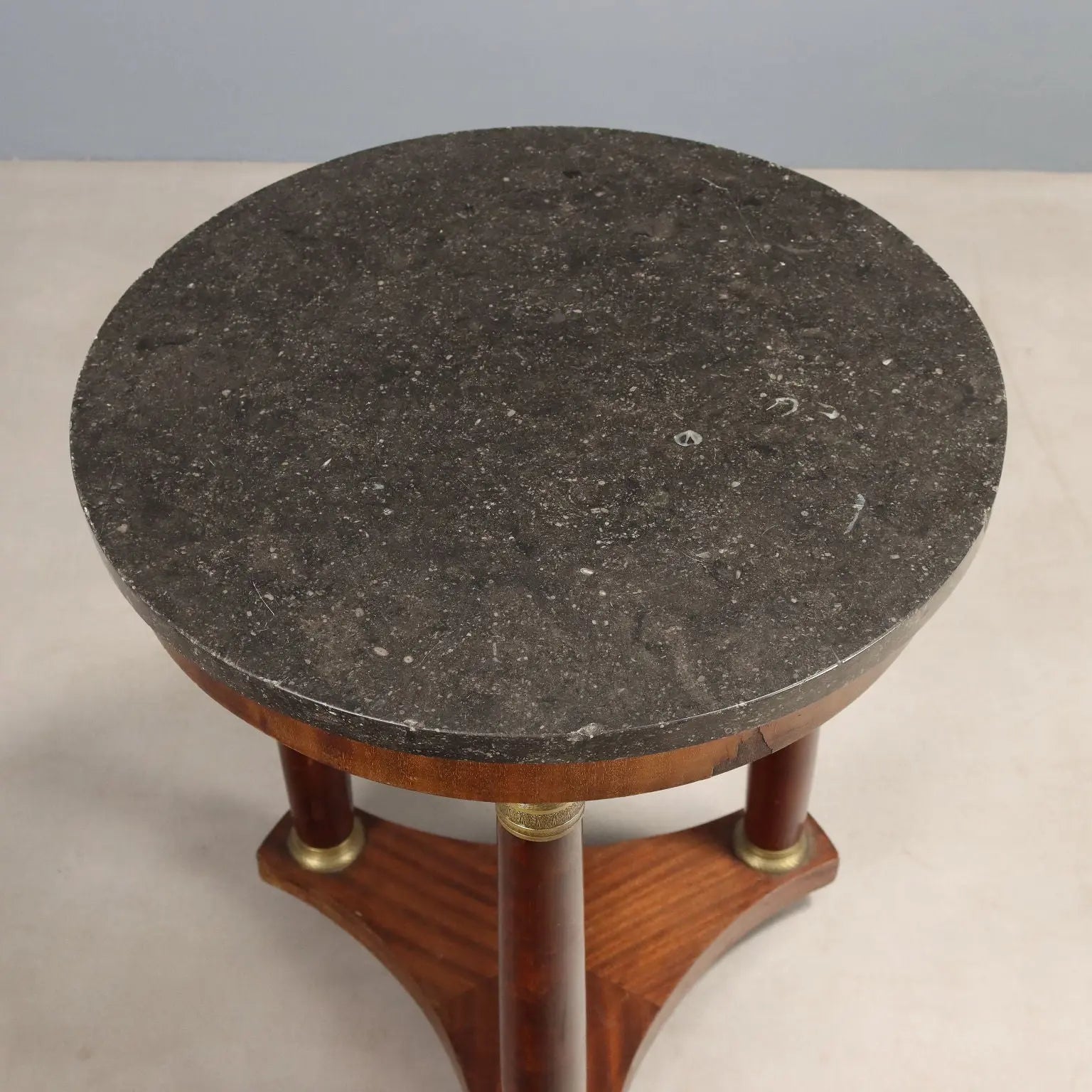 Small Antique Table Empire Mahogany Marble France XIX Century - France, Late XIX Century | Antiques | Side & Coffee Tables