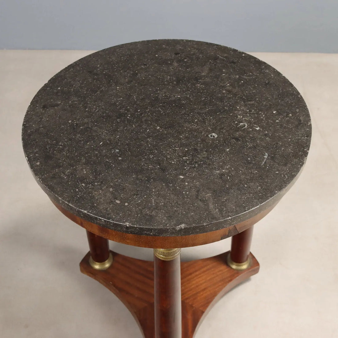 Small Antique Table Empire Mahogany Marble France XIX Century - France, Late XIX Century | Antiques | Side & Coffee Tables