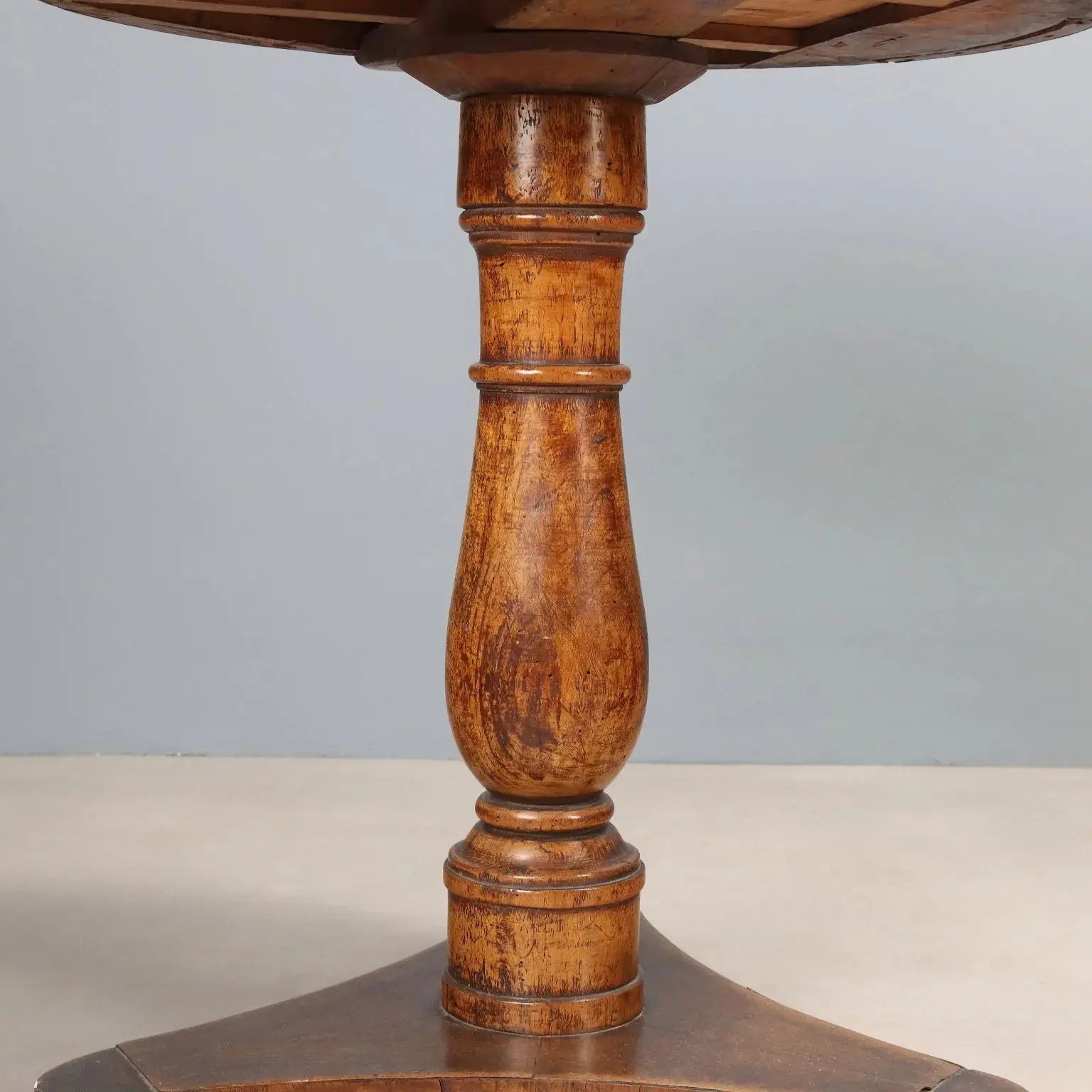 Antique Coffee Table Walnut with Drawer Italy XIX Century