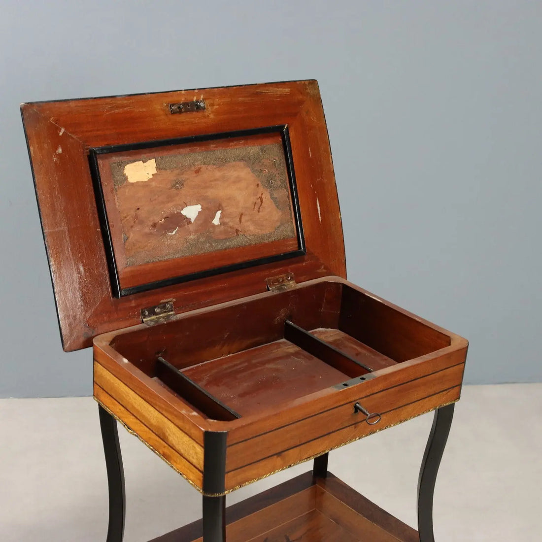 Antique Sewing Table Various Wood Essences XIX Century