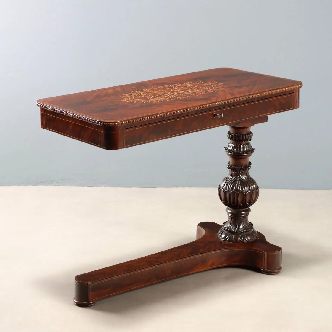 Antique Nightstand Charles X Maple Mahogany France XIX Century