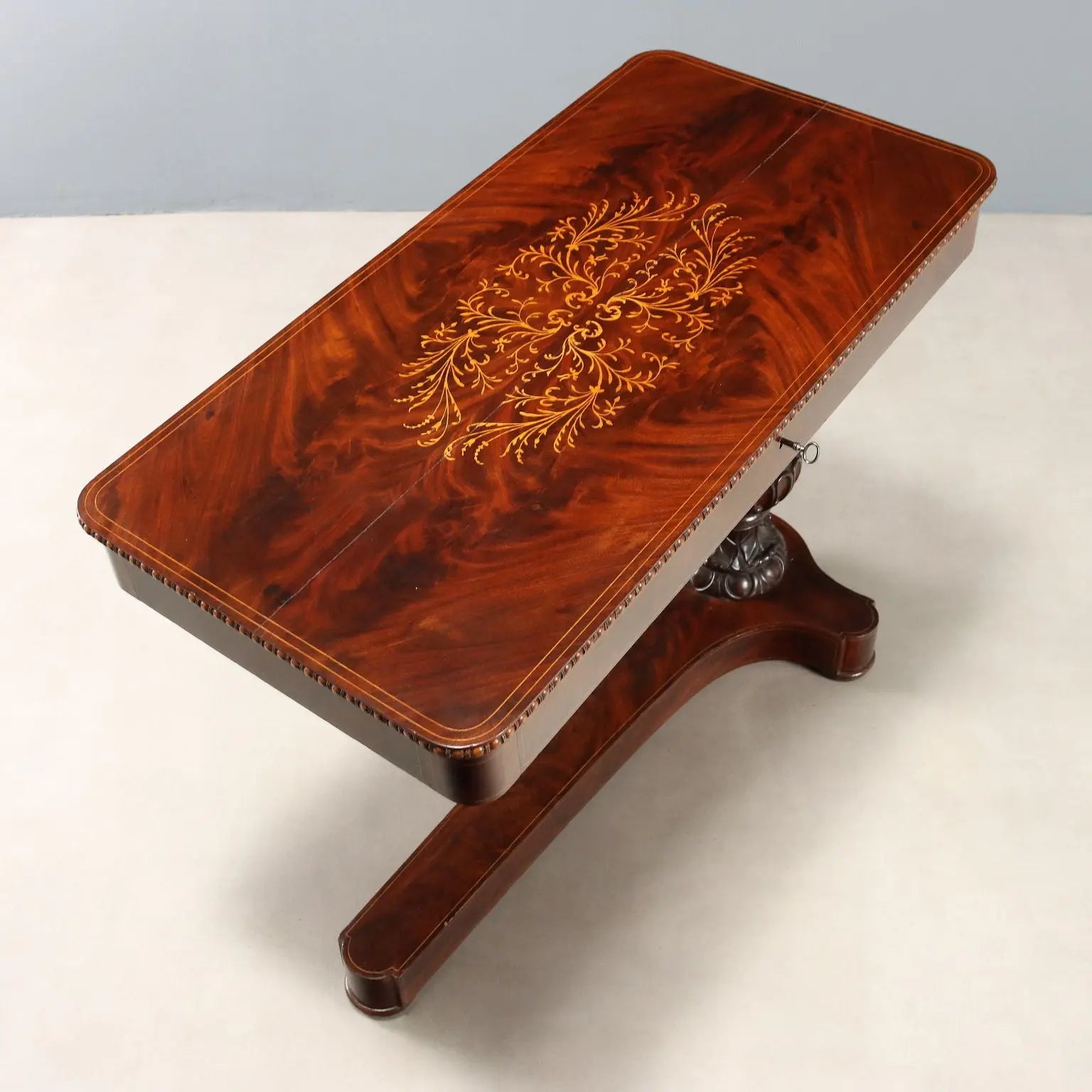 Antique Nightstand Charles X Maple Mahogany France XIX Century