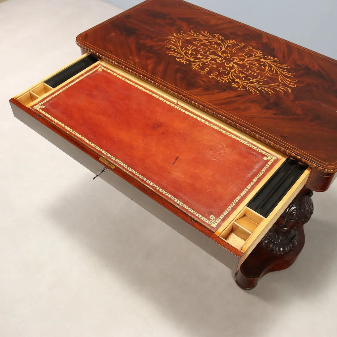 Antique Nightstand Charles X Maple Mahogany France XIX Century