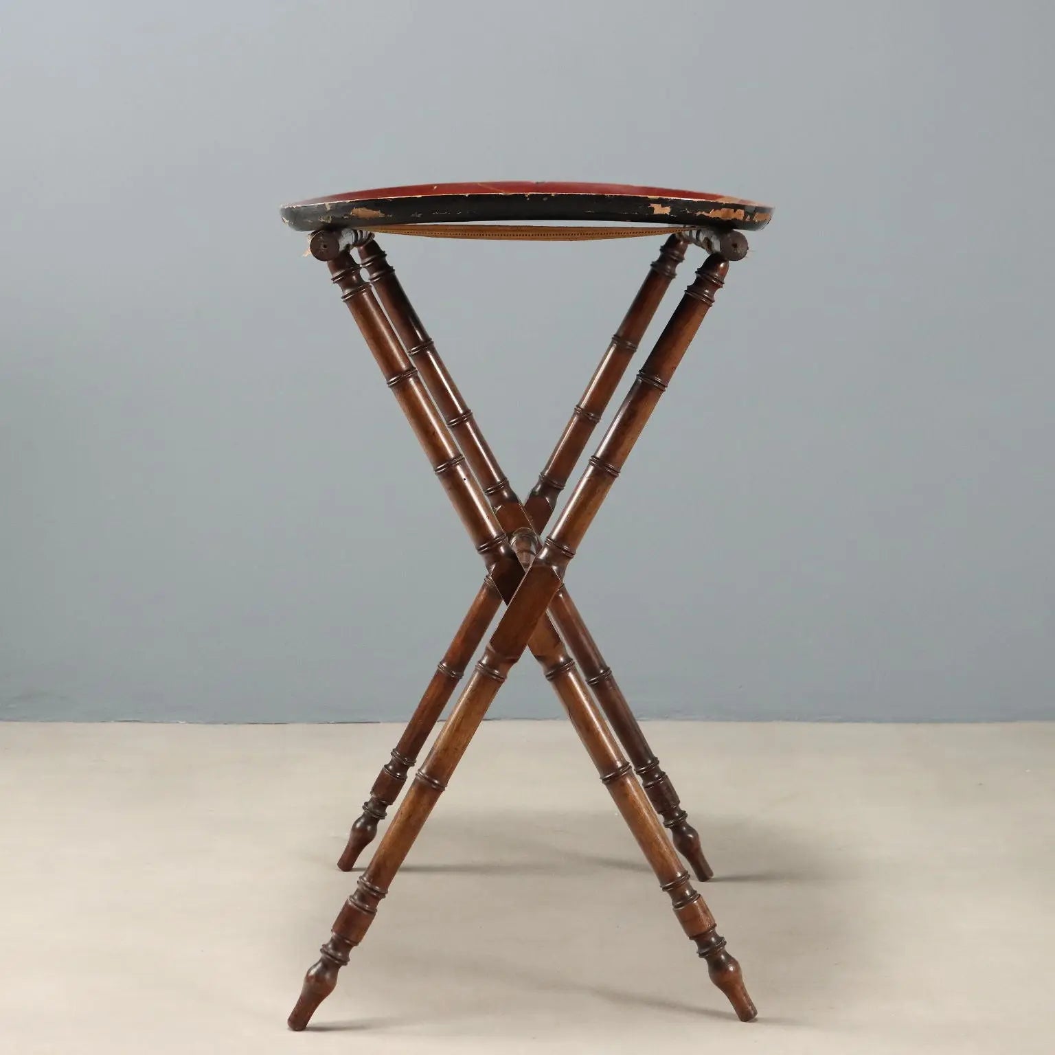 Small Antique Table Chinoiserie Lacquered Wood England '800