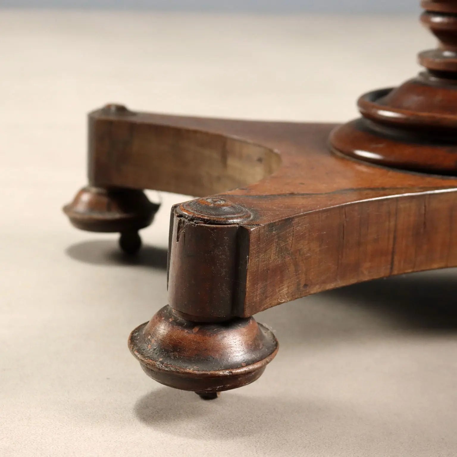 Small Antique Table Wood with Drawer Italy XIX Century
