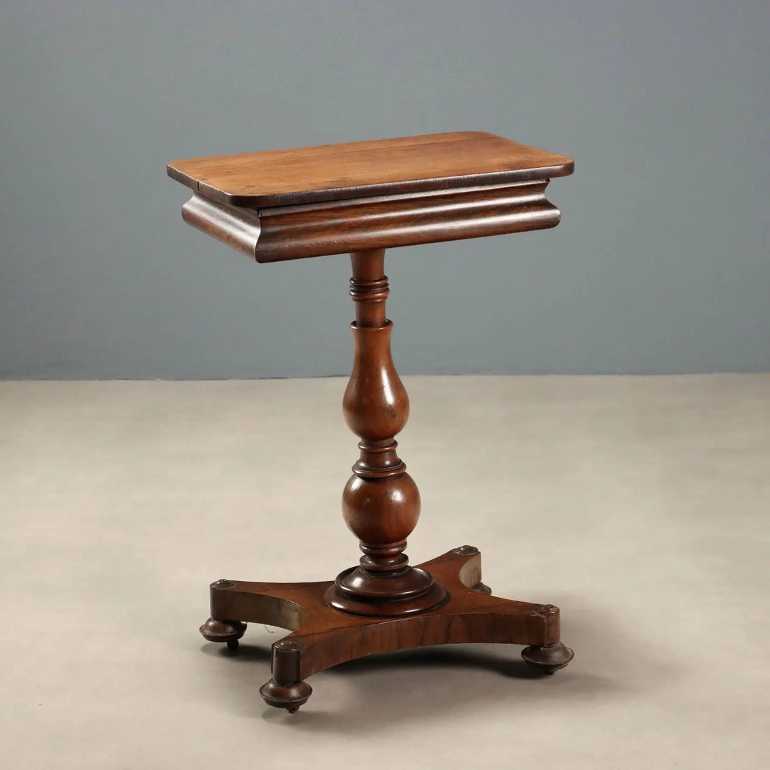 Small Antique Table Wood with Drawer Italy XIX Century
