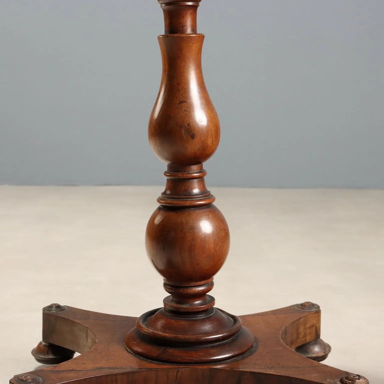 Small Antique Table Wood with Drawer Italy XIX Century