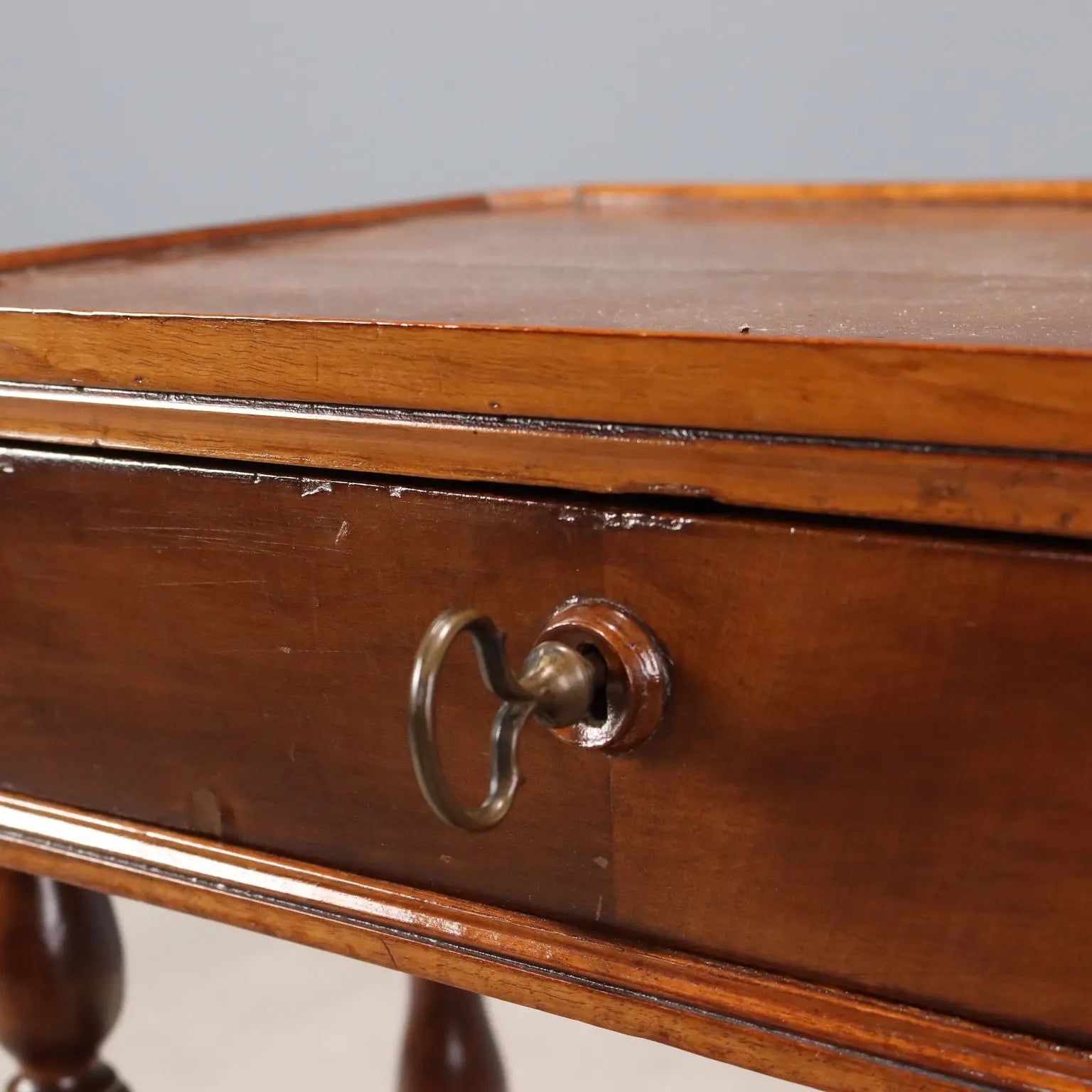 Antique Walnut Work Table, Italy 19th Century