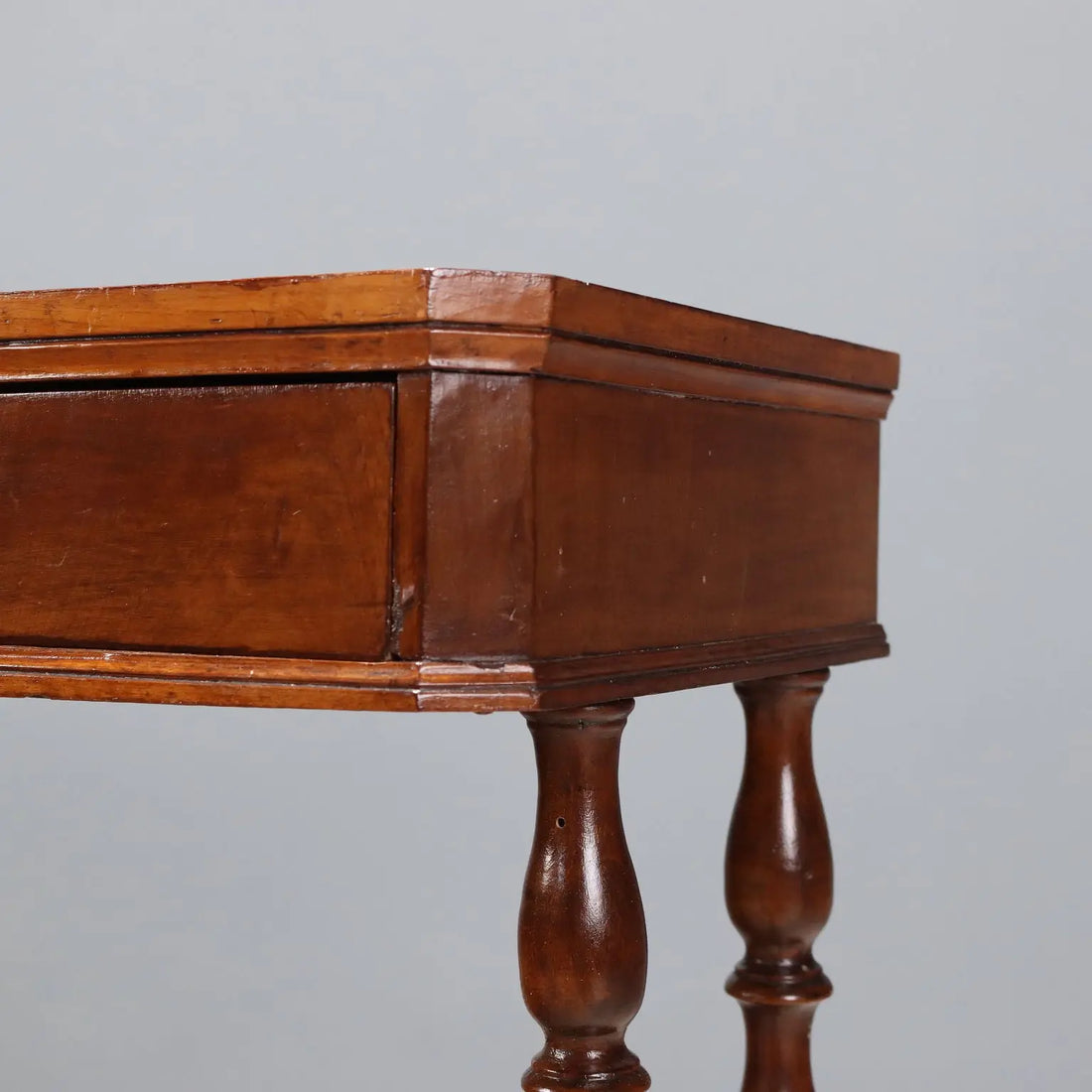 Antique Walnut Work Table, Italy 19th Century