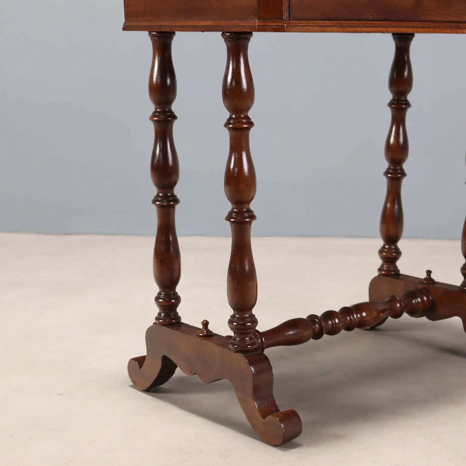 Antique Walnut Work Table, Italy 19th Century