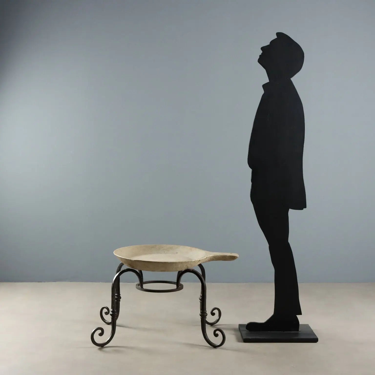 Antique Table Wrought Iron Marble Italy Early XX Century