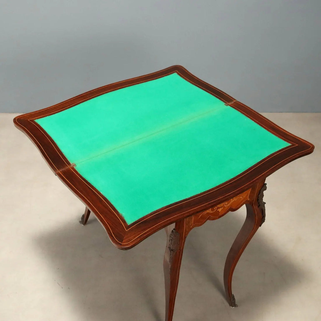 English Rosewood Game Table - 19th Century