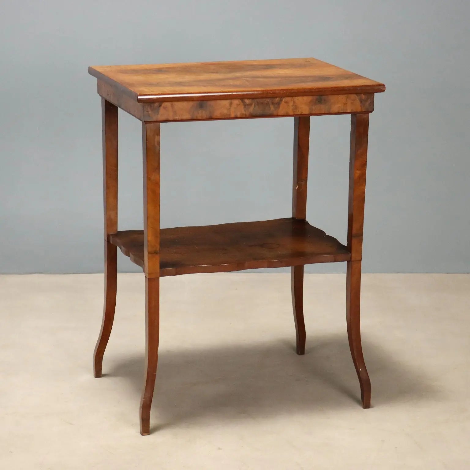 Walnut and Mahogany Coffee Table - Italy 1900s