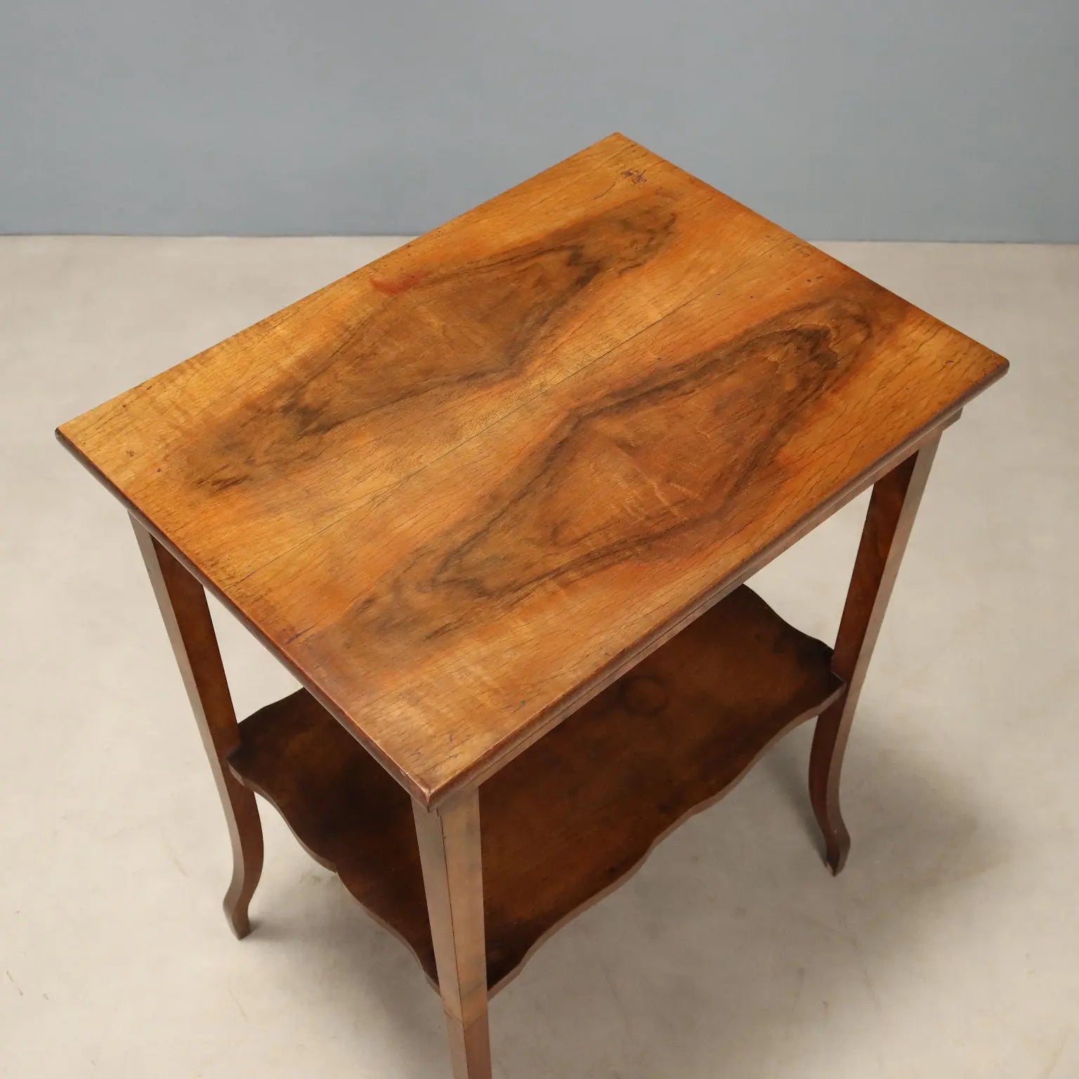 Walnut and Mahogany Coffee Table - Italy 1900s