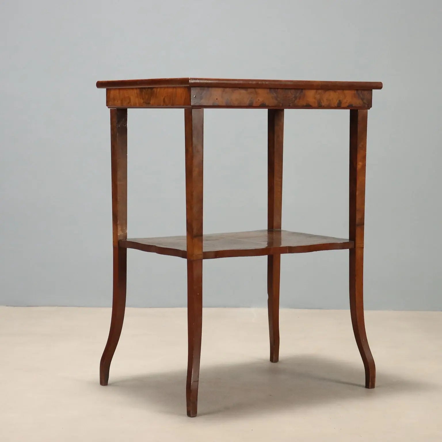 Walnut and Mahogany Coffee Table - Italy 1900s