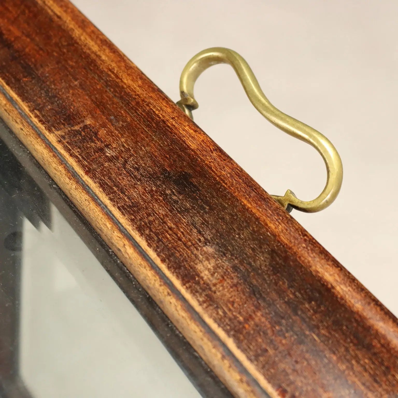 Walnut and Glass Display Table - Italy 19th Century