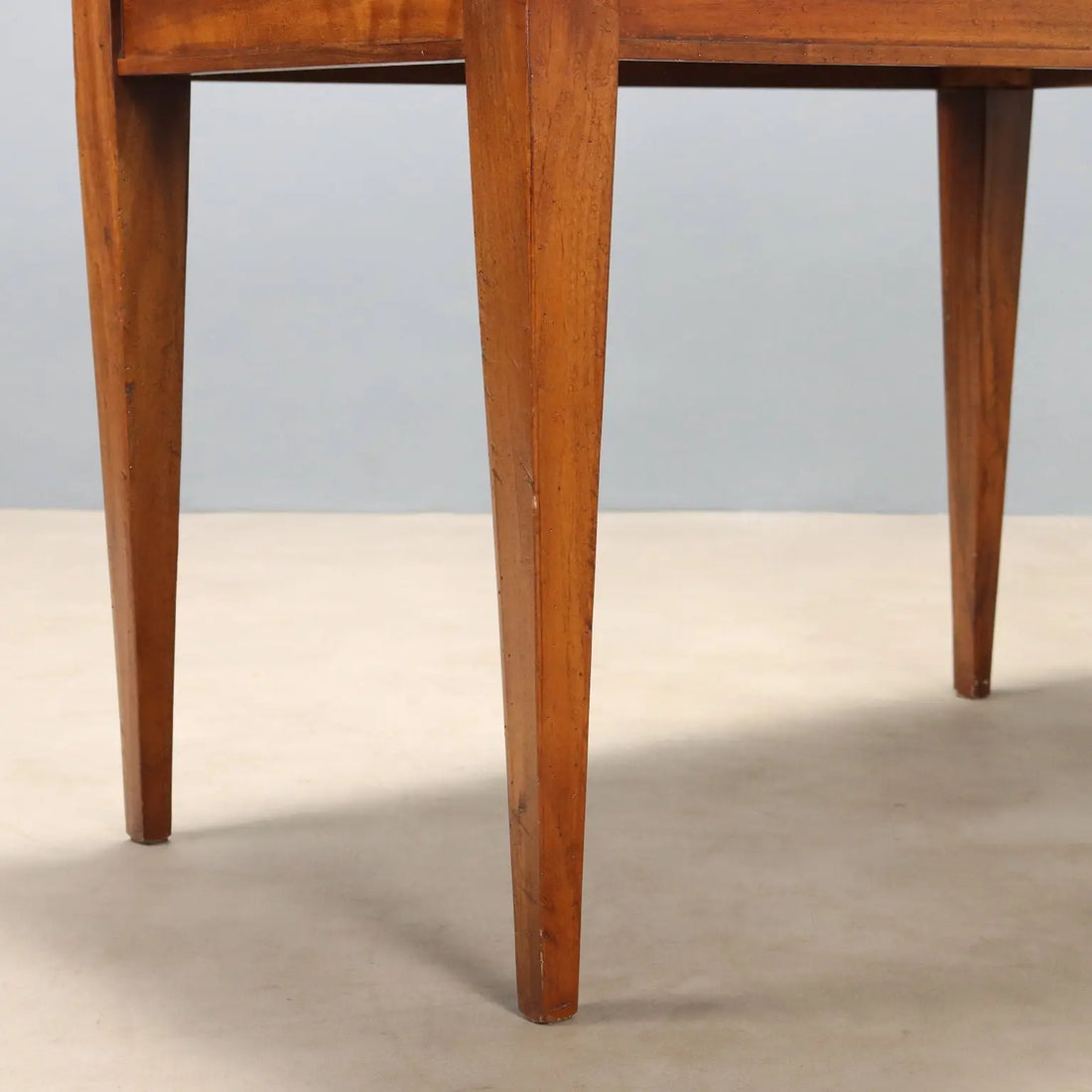 Antique Table Directoire Style Walnut Maple Italy XX Century