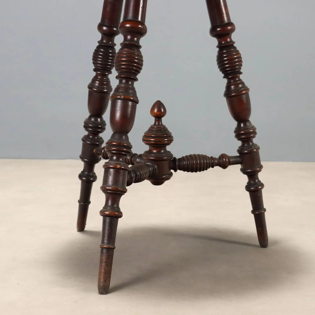 Swiss Pine Table with Black Marble - Italy 20th Century