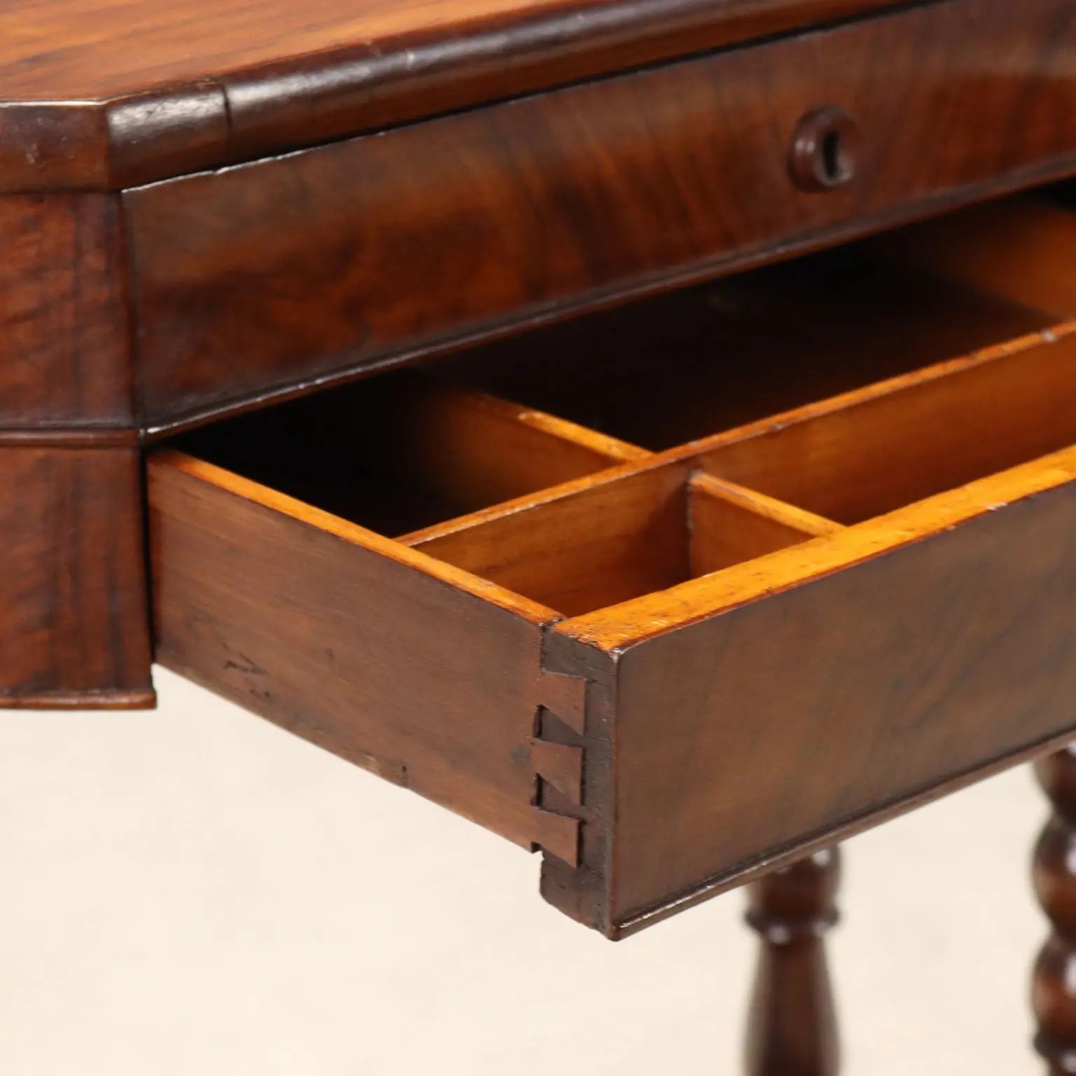 Luigi Filippo Walnut Table Mid-19th Century