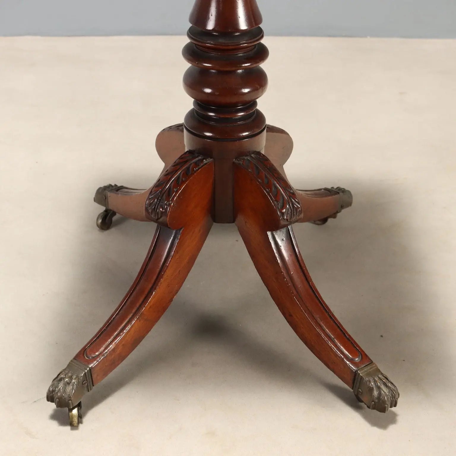 Small Antique Table Victorian Mahogany Inlays England XIX Century
