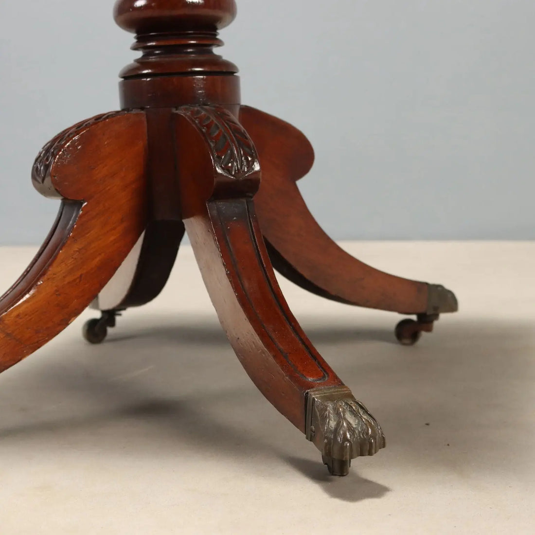 Small Antique Table Victorian Mahogany Inlays England XIX Century