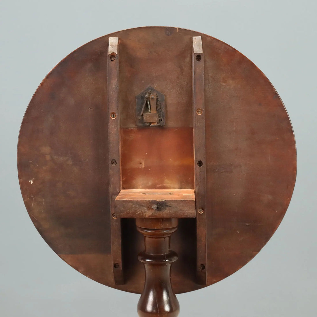 Antique Table Walnut Shaped Feet Italy Early XX Century