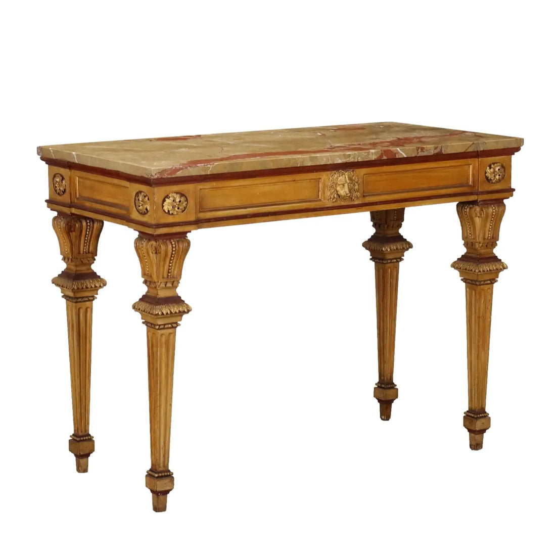 Neoclassical Lacquered Wood Parietal Table