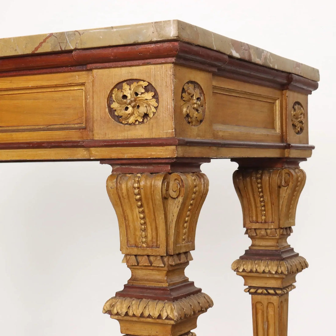 Neoclassical Lacquered Wood Parietal Table