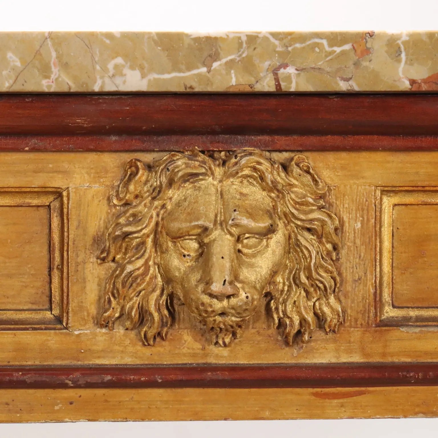 Neoclassical Lacquered Wood Parietal Table