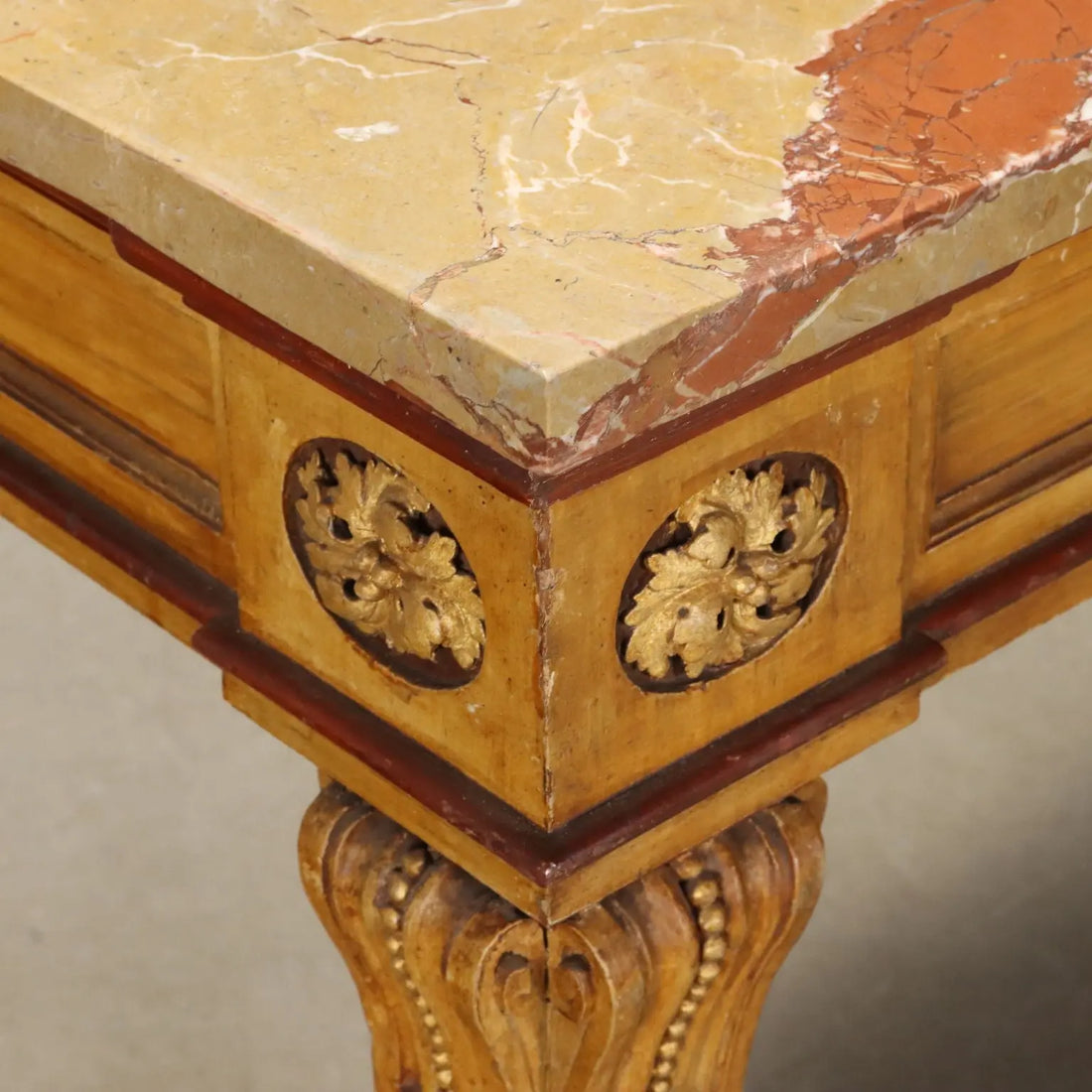 Neoclassical Lacquered Wood Parietal Table