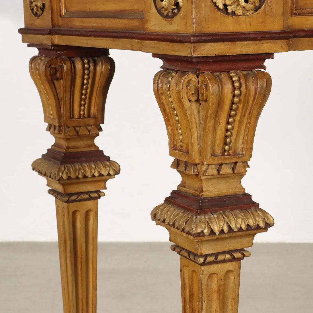 Neoclassical Lacquered Wood Parietal Table
