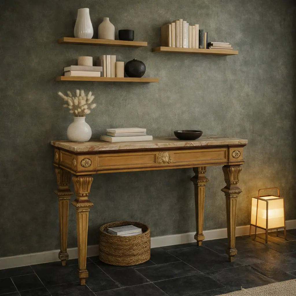 Antique Neoclassical Table Lacquered Wood Italy Late XIX Century - Milan, late 19th century | Antiques | Consoles