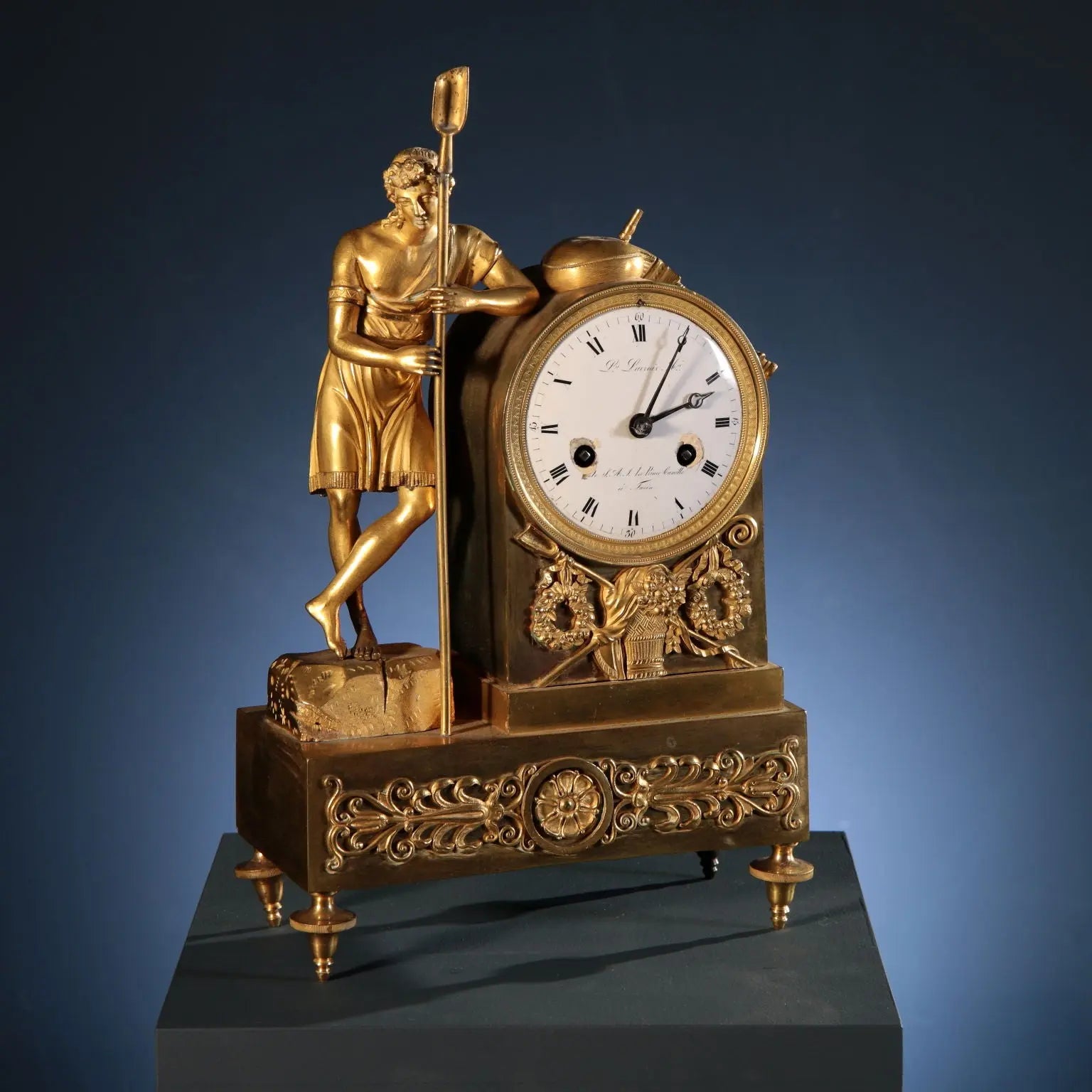Gilt Bronze Mantel Clock - Camillo Borghese