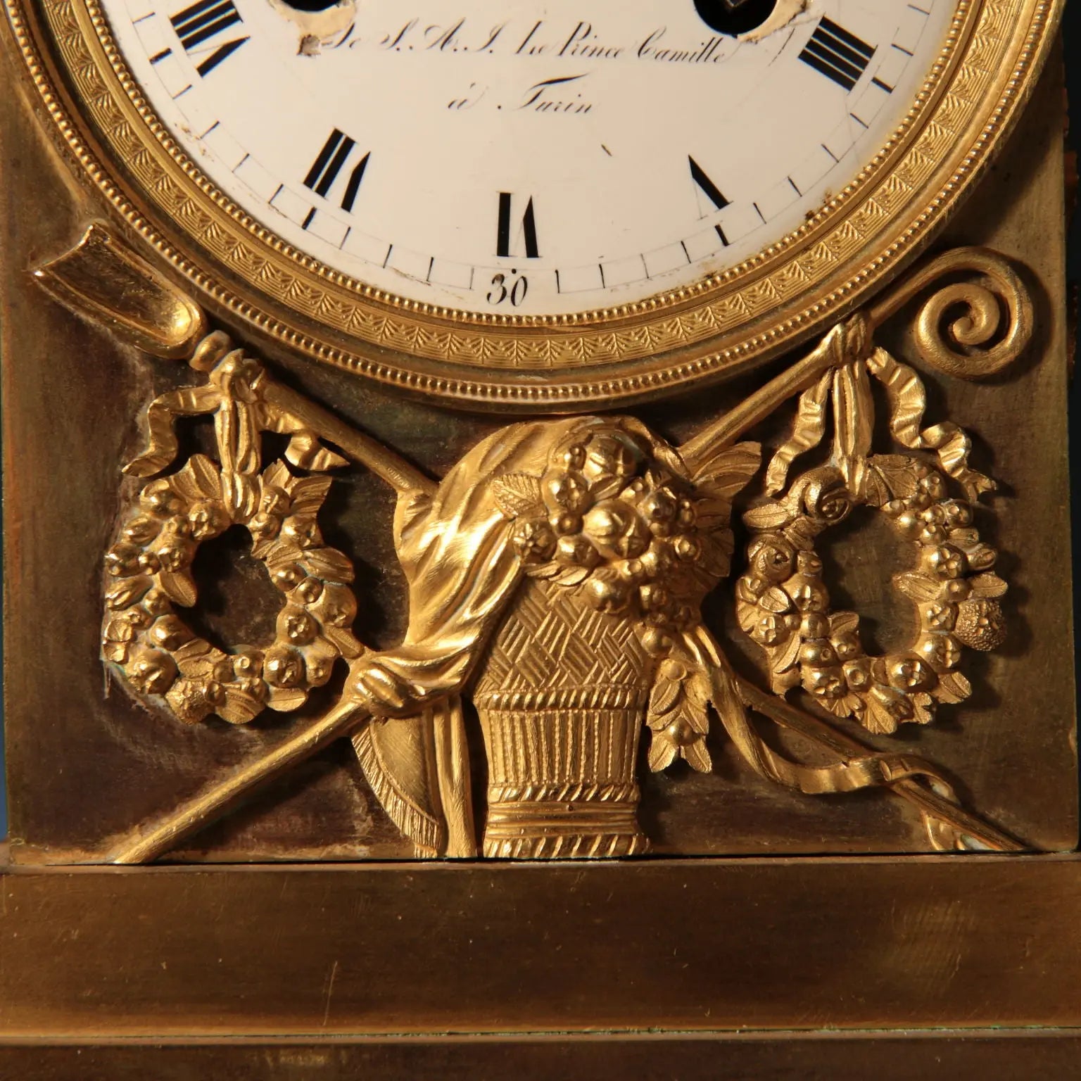 Gilt Bronze Mantel Clock - Camillo Borghese