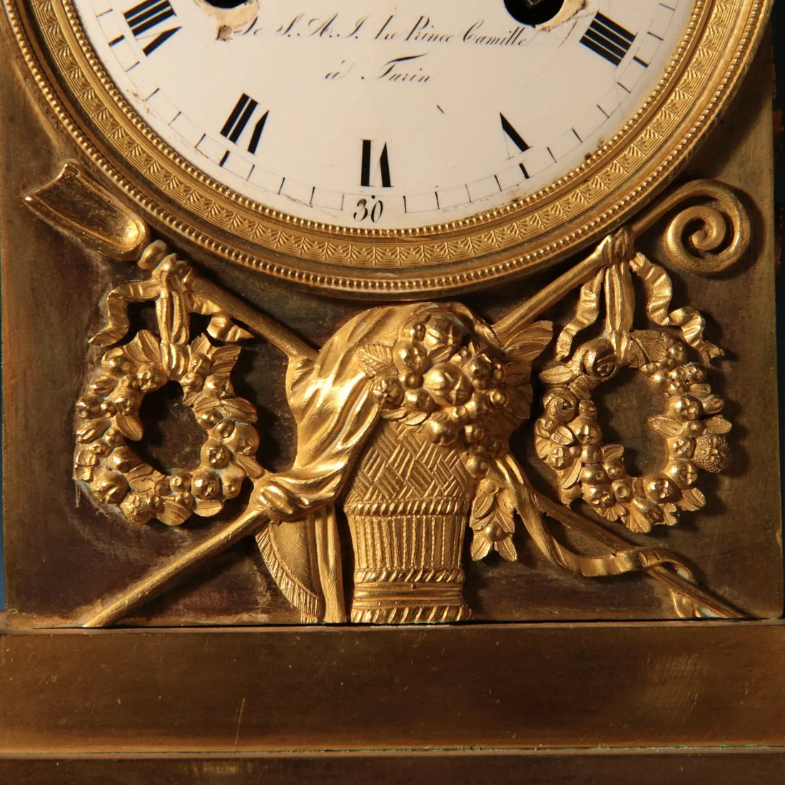 Gilt Bronze Mantel Clock - Camillo Borghese