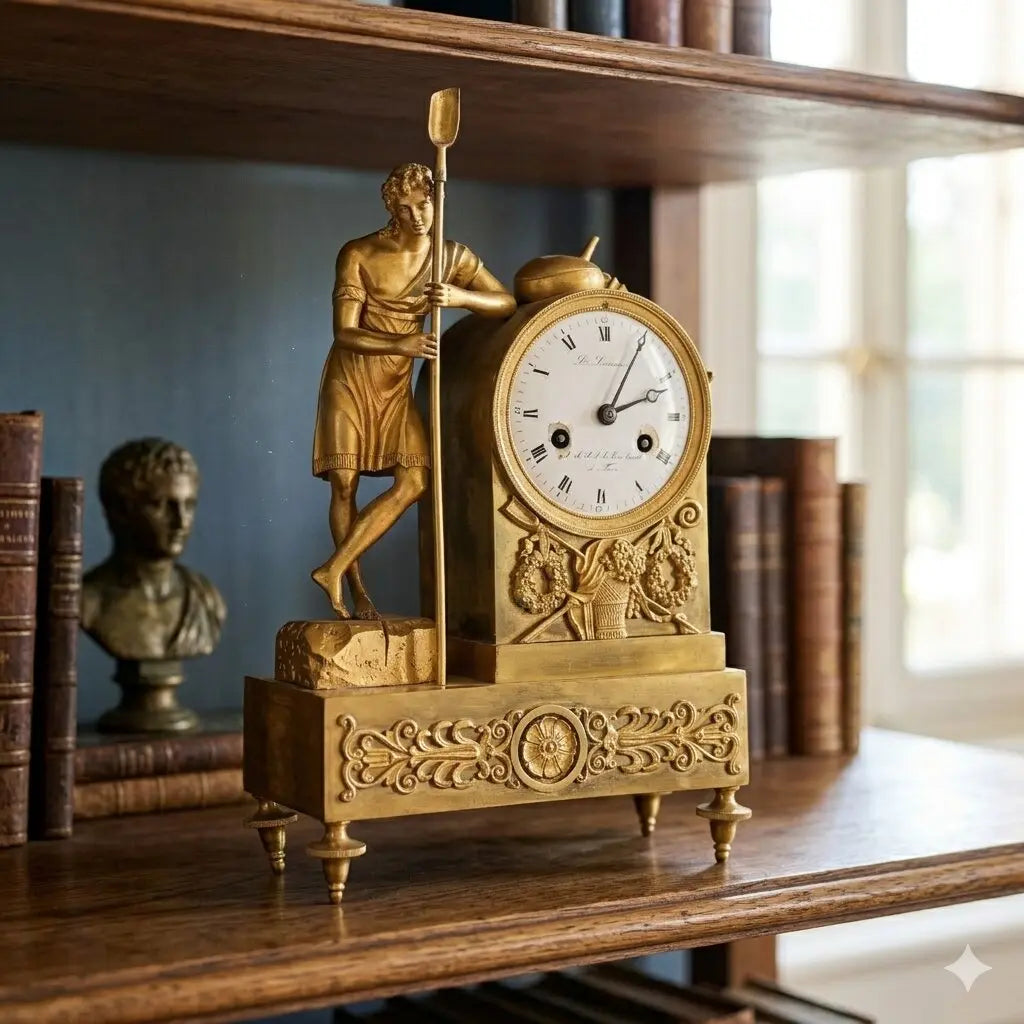 Gilt Bronze Mantel Clock - Camillo Borghese