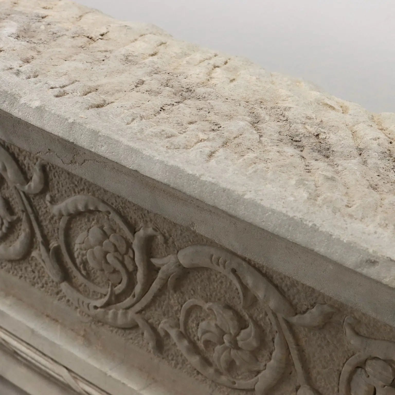 Renaissance Fireplace Architrave in Pietra Serena