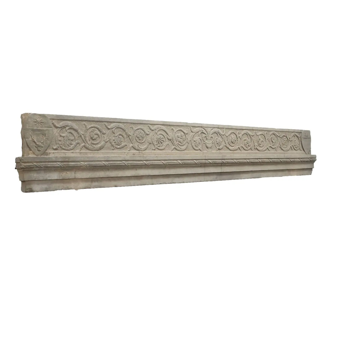 Renaissance Fireplace Architrave in Pietra Serena