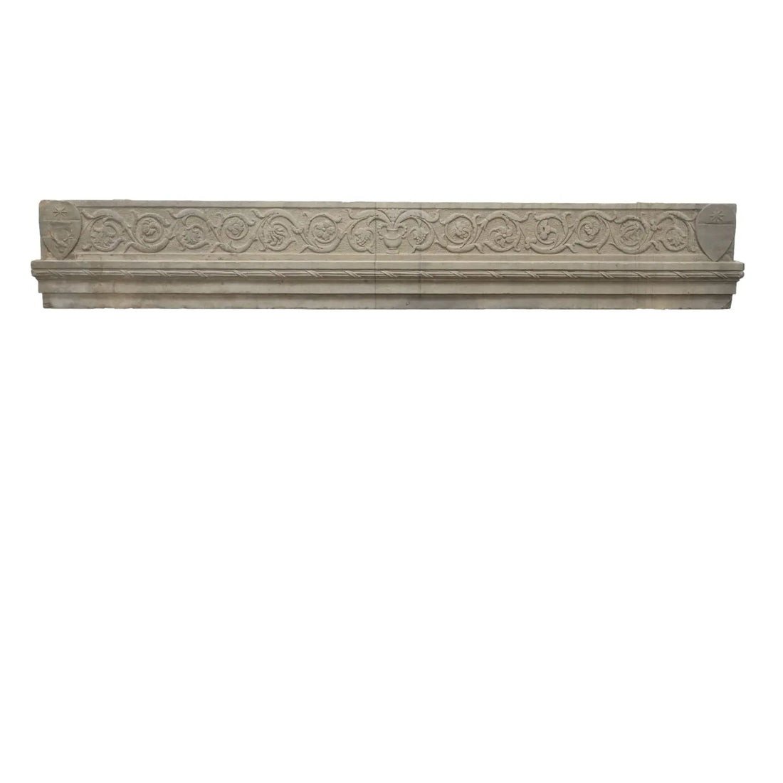 Renaissance Fireplace Architrave in Pietra Serena