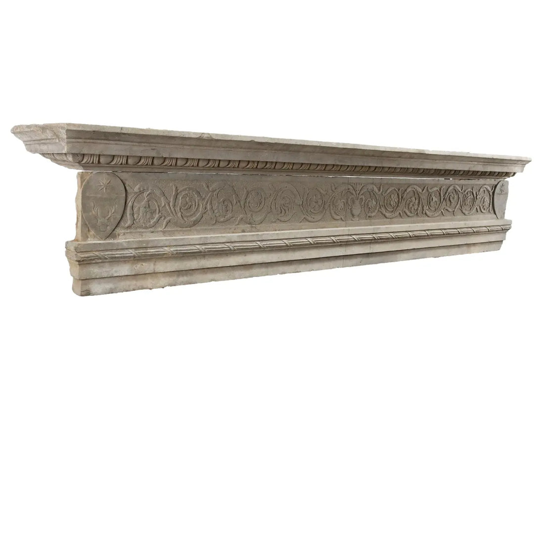 Renaissance Fireplace Architrave in Pietra Serena
