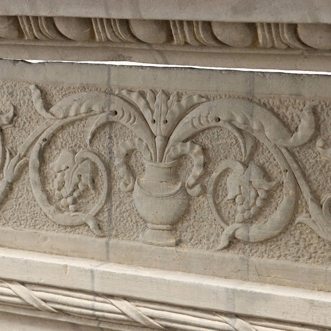 Renaissance Fireplace Architrave in Pietra Serena