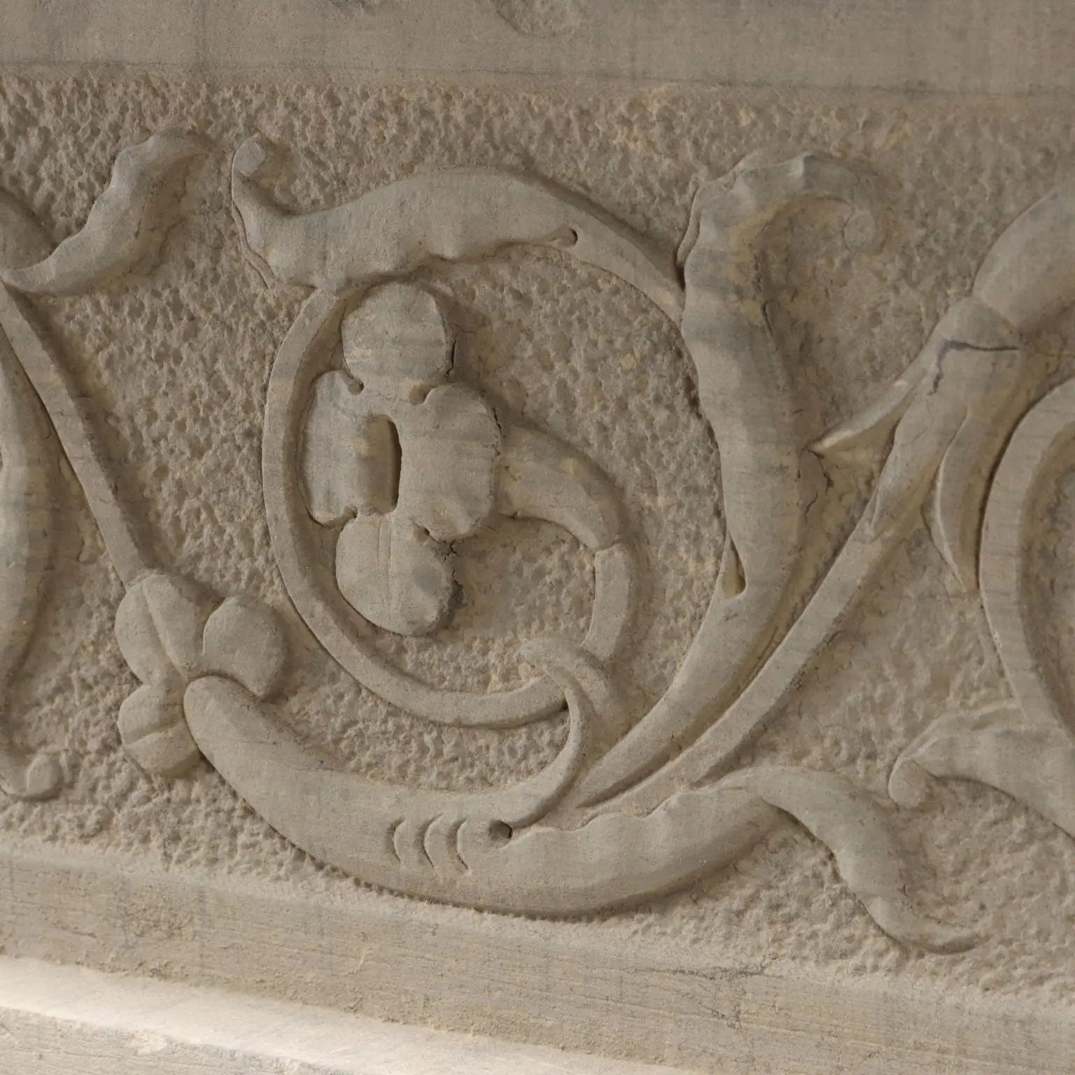 Renaissance Fireplace Architrave in Pietra Serena