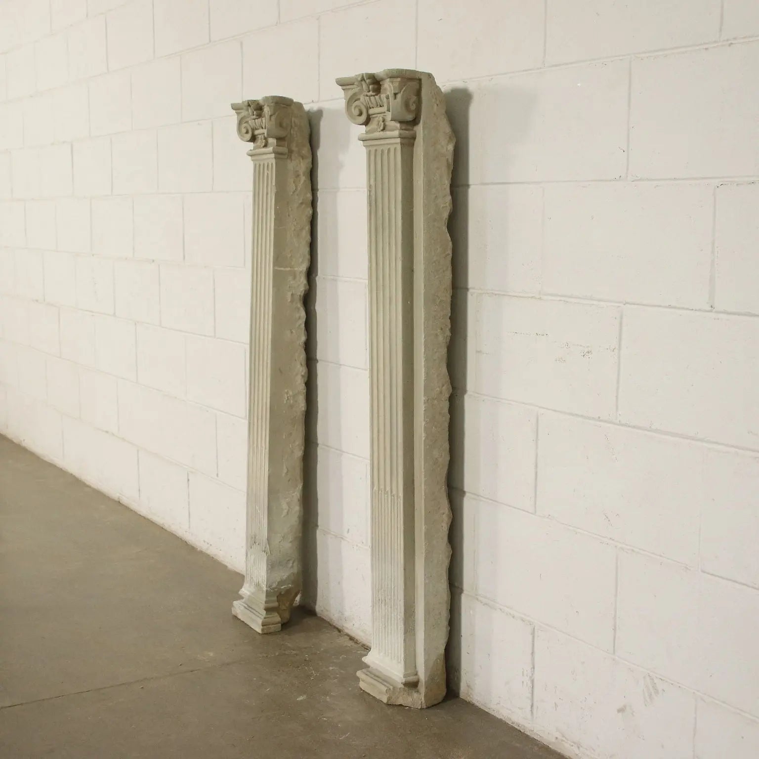 Pair of Renaissance Pilasters in Pietra Serena