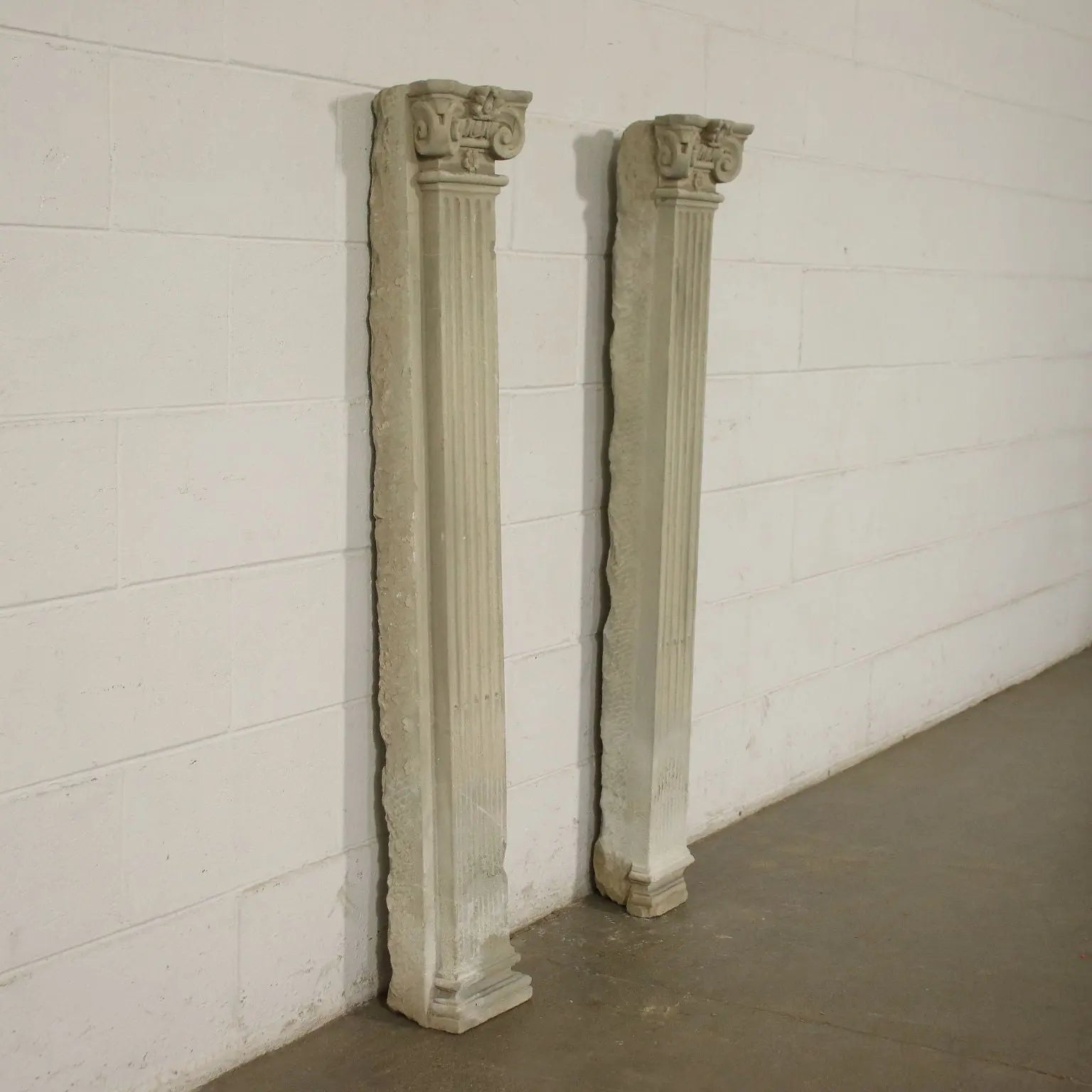 Pair of Renaissance Pilasters in Pietra Serena